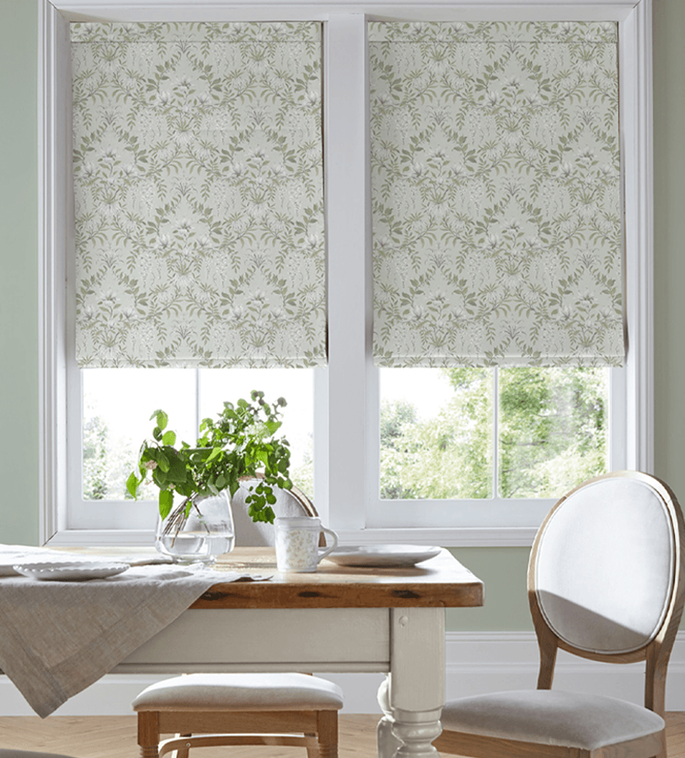 Laura Ashley Parterre Sage – Designer Roman Blind